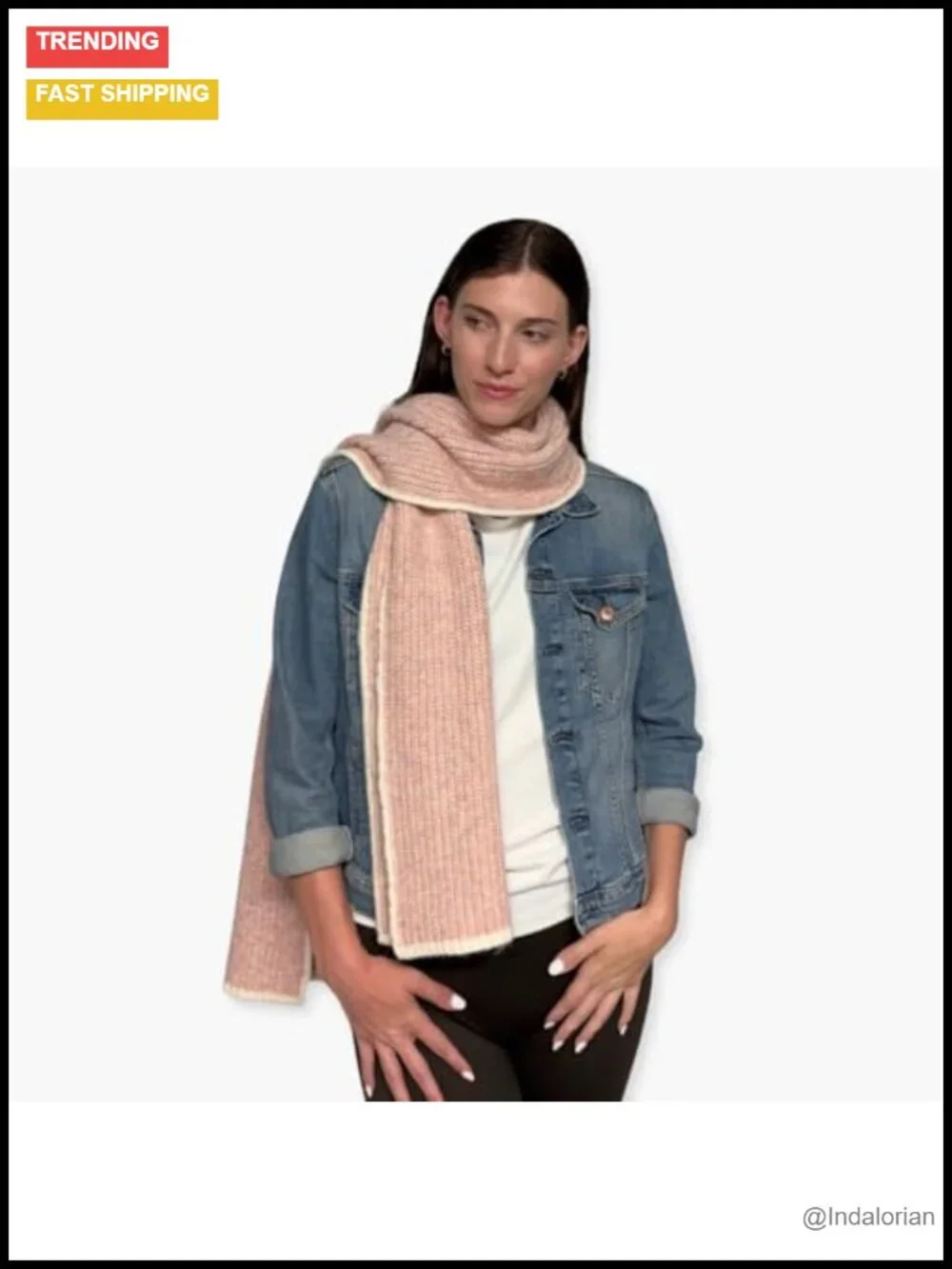 Cable Knit Scarf, Humble Hilo - Soft Cozy Recycled Fabric